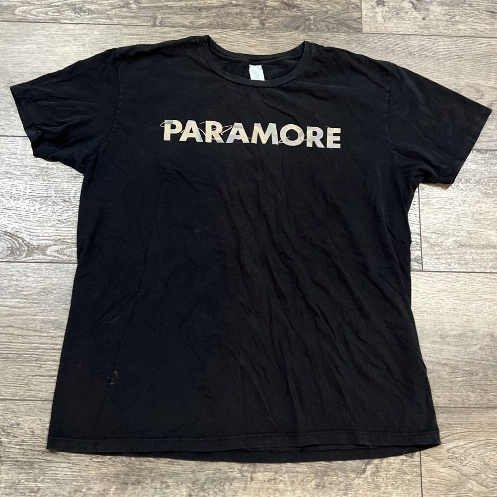 Vintage Y2K Pacific Paramore Spellout Black T-Shirt - Men’s XL